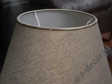 BEAULIEU matt gray bedroom lamp 48cm [AZ02705]