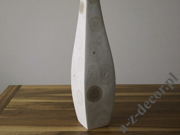 White ceramic vase 47cm [AZ00807]