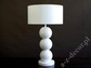 Biała ceramiczna lampa stołowa PERLA III 68cm [AZ02160]