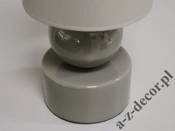 Gray PERLA I bedroom lamp 39cm [AZ02416]
