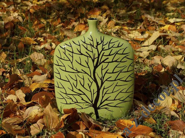 INGRID green ceramic vase 30cm [AZ00759]