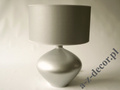 Lampa stołowa LUCIA srebrna na komodę 56cm [AZ02025]