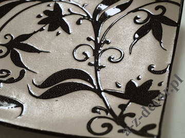 Patera ceramiczna z dekorem 20x3cm [AZ00751]