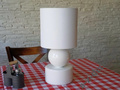 Popularna lampka nocna PERLA I biała 39cm [AZ02098]