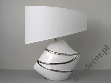 Lampa stołowa LACE biała 63cm [AZ02239]