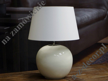 OSCAR ivory bedroom lamp 48cm [AZ02703]