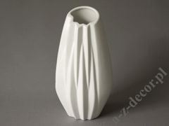 White EVITA ceramic vase 34cm [AZ02523]