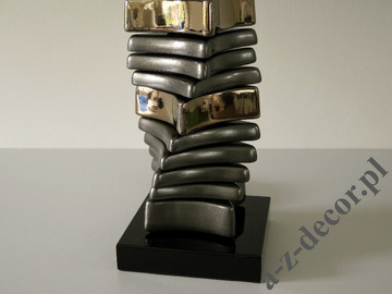 Szaro złota lampa stołowa CAREA 60cm [AZ02601]