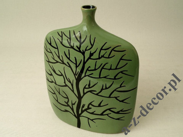 INGRID green ceramic vase 30cm [AZ00759]