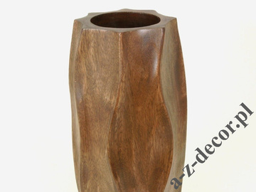 Wooden vase 38cm [AZ01543]