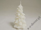 White X'mas tree candle 15cm [AZ02152]