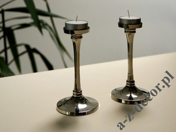 Świecznik metalowy 13cm na świeczki T-light [AZ00857]