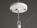 Lampa wisząca EMPEROR biała 20x92cm [AZ01593]