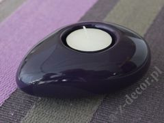 Violet ceramic T-light holder 12cm [AZ02033]