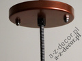Metalowa lampa ZATTELITE w kolorze miedzi 50cm [AZ02313]