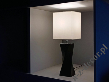 Lampka nocna S-TWISS czarna 52cm czarno-biała [AZ02718]