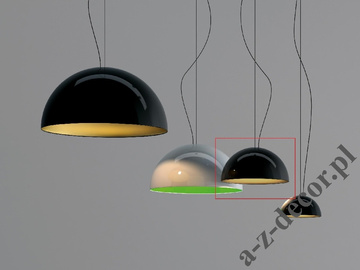 Lampa wisząca GLOW czarna 50cm [AZ02567]