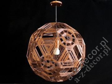 Metalowa lampa ZATTELITE w kolorze miedzi 50cm [AZ02313]