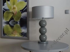 Lampa stołowa PERLA III CY szara 68cm [AZ02572]