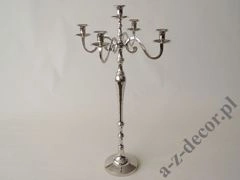 Świecznik metalowy x5, 42x75cm [AZ01959]