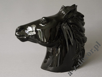 Horse head 35x18,5x29cm Black [AZ02519]