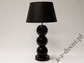 Lampa stołowa PERLA III TB czarna 71cm [AZ02427]