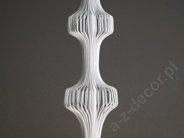 Lampa wisząca EMPEROR biała 20x92cm [AZ01593]