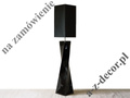 Lampa podłogowa do nowoczesnego salonu TWISS czarna 168cm [AZ02421]