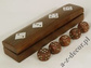 Wooden dice box 17cm [AZ01581]