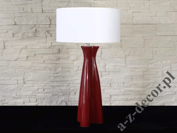 Lampa stołowa TULIP bordowa 40x78cm [AZ01672]