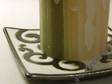 Earthenware plate 20x20x3cm [AZ01117]