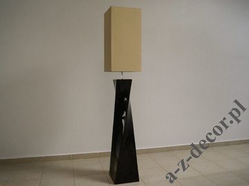 TWISS floor lamp in black with gold shade 168cm [AZ02686]