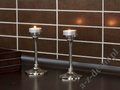 Świecznik metalowy 13cm na świeczki T-light [AZ00857]