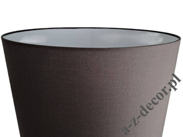 Lampa podłogowa PERLA IX ze złotymi kulami i brązowym abażurem CY 50x170cm [AZ02756]