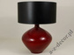 Lampa stołowa LUCIA czerwona 56cm [AZ01360]