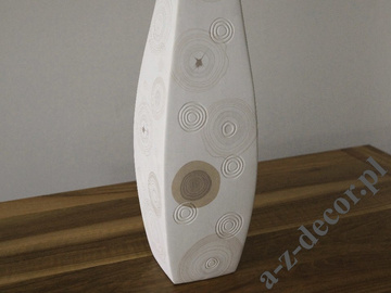 White ceramic vase 47cm [AZ00807]