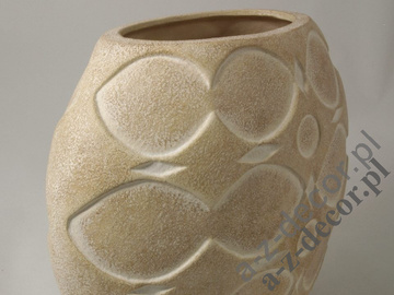 ALMOND earthenware vase 27cm [AZ01127]