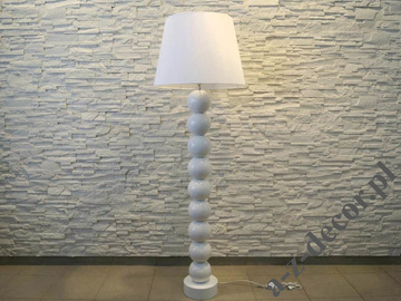 Lampa podłogowa z kulami PERLA IX TB biała 170cm [AZ02175]