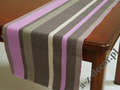 Violet cotton rib runner 140cm [AZ02140]