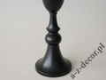 Black metal candle holder 53cm [AZ01956]