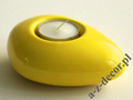 Żółty świecznik ceramiczny 12cm [AZ02040]