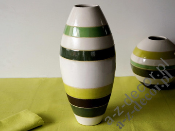 Pasiasty wazon ceramiczny 37cm [AZ01134]