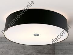 Black HOOP Cromado ceiling lamp 52cm [AZ02583]