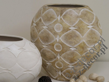 ALMOND earthenware vase 27cm [AZ01127]