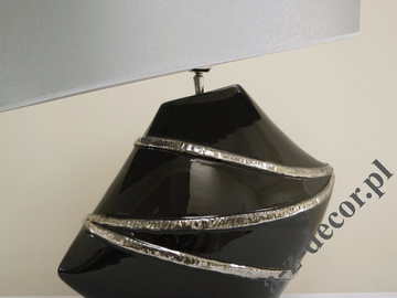 Lampa stołowa LACE czarna 55x34x63cm [AZ02240]