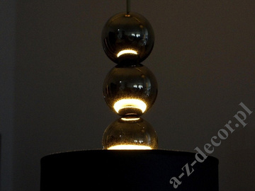 PERLA black and gold pendant lamp 25cm with ceramic balls [AZ02726]