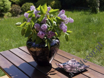 Wazon ceramiczny fioletowy 31cm [AZ01432]