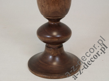 Wooden pillar candle holder 38cm [AZ01538]