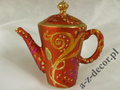 Tea-pot orange 8cm [AZ01610]