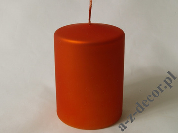 Markowa świeca walec dukatowy welwet 10cm [AZ01791]
